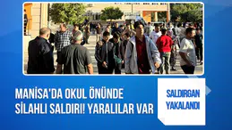 Manisa'da lise yakınında silahlı saldırı: 8 kişi yaralandı, şüpheli gözaltında