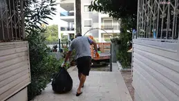 Marmaris’te bir evden bir kamyon çöp çıkarıldı