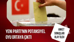 Seçim Anketinde Dikkat Çeken Sonuç! Yeni Parti'nin Potansiyel Oyu Yüzde 43,8'e Ulaştı