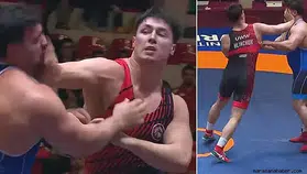 Rıza Kayaalp'e rakibinden tokat