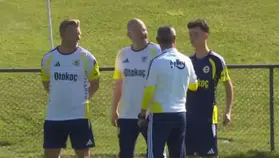 Fenerbahçe antrenmanında dikkat çeken disiplin anı