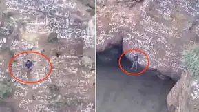 Yemen'in "Örümcek Adamı" volkan kraterinde hayatını kaybetti