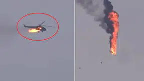 Korkulan oldu! Husiler, Suudi Arabistan'ın helikopterini düşürdü