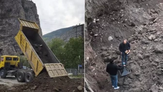 3 ton altın heyecanı! İlçe girişi 25 metre kazıldı