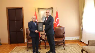 Özel Harekat Başkanı Ünsal Hayal'den Devlet Bahçeli'ye ziyaret
