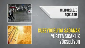 Meteoroloji açıkladı! Kuzeydoğu'da sağanak yurtta sıcaklık yükseliyor...