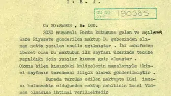 MİT 91 yıl önceki belgeyi paylaştı gizmi mektup açma formülü