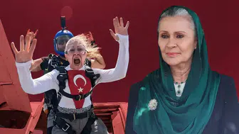 Uzak Şehir’in Sadakat’i bunu da yaptı! Uçaktan atladığı anlar olay oldu