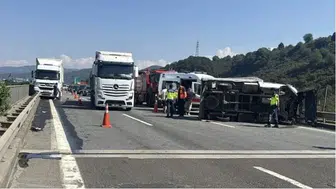 Anadolu Otoyolu Düzce’de zincirleme kaza