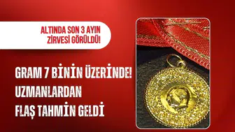 Altın üç ayın zirvesine çıktı: Gramda 7 bin 500 TL tahmini