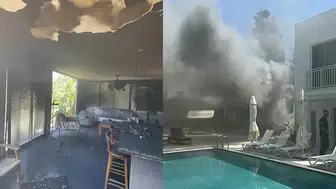 Bodrum'da otelde yangın: Büyük oranda hasar oluştu