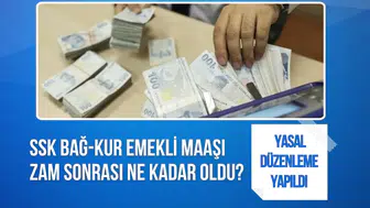 SSK Bağ-Kur emekli maaşı zam sonrası ne kadar oldu? 20 bin TL emekli maaşı ne kadar oldu?