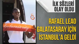 Galatasaray'ın yeni transferi Rafael Leao İstanbul'da! Taraftarlar havalimanına akın etti
