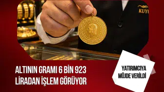 Altın güne düşüşle başladı: Gram altın 6 bin 923 liraya geriledi