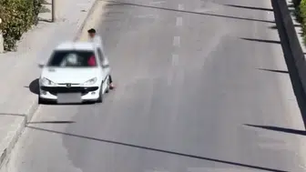 Drone destekli trafik denetiminde şaşırtan görüntü: Sürücü ve yolcu yer değiştirdi