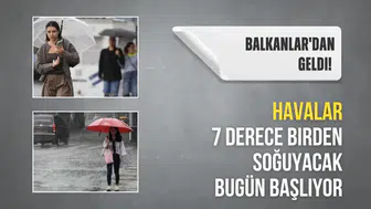 Balkanlardan Soğuk Hava Dalgası: Bugün Sıcaklık 7 Derece Düşüyor!