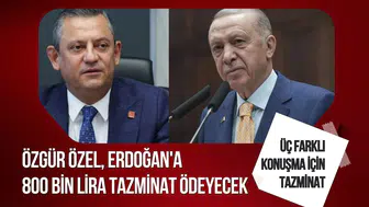 Özgür Özel, Erdoğan’a 800 bin lira tazminat ödeyecek
