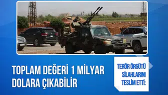 Terör örgütü silahlarını teslim etti: Toplam değeri 1 milyar dolara çıkabilir