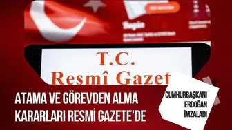 Cumhurbaşkanı Erdoğan imzaladı: Çok sayıda atama ve görevden alma kararı