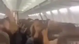 İran'da yolcu uçağında korku dolu anlar: Kabin tavanı çöktü