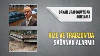 Rize ve Trabzon'da Şiddetli Yağış Uyarısı! Bakan Uraloğlu'ndan Kritik Açıklama Geldi