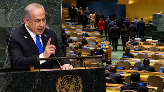 Netanyahu'ya BM'de protesto: Salonda kalan ülkeler dikkat çekti