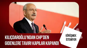 CHP'de geri dönüş krizi iddiası! Kılıçdaroğlu'nun milletvekilleriyle görüşmeyi reddettiği öne sürüldü