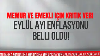 Eylül ayı enflasyonu açıklandı: TÜFE aylık yüzde 1,84 arttı