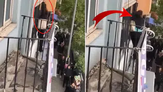 Beyoğlu'nda Otel Penceresinde Dehşet! Yardım Çığlıkları Atan Kadın Tabeladan Düştü