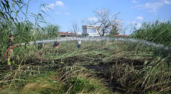 Edirne'de otogar yakınında çıkan yangın kontrol altına alındı