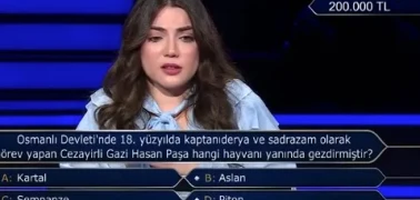 Kim Milyoner Olmak İster’de Osmanlı Sorusu Kahkahaya Boğdu