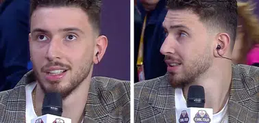Alperen Şengün’e Yunanistan'da çirkin saldırı: Canlı yayında su fırlattılar