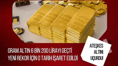 Ateşkes altını uçurdu! Gram altın 6 bin 200 lirayı geçti, yeni rekor için o tarih işaret edildi