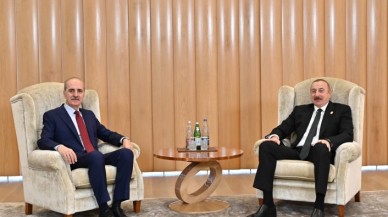 Azerbaycan Cumhurbaşkanı Aliyev,  AK Parti Genel Başkanvekili Kurtulmuş'u kabul etti