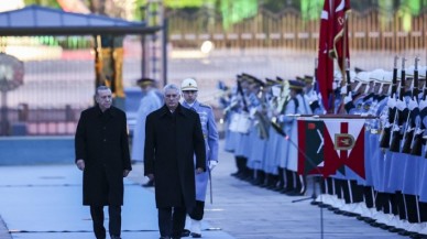 Cumhurbaşkanı Erdoğan,  Küba Devlet Başkanı Bermudez'i resmi törenle karşıladı