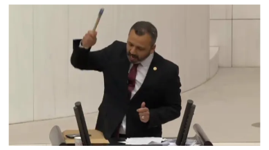 Meclis kürsüsüne zarar veren CHP'li vekile 10 bin TL'lik fatura