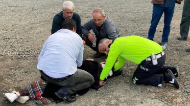 Trafik polisi,  yaptığı ilk yardımla çocuğun hayatını kurtardı