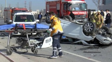 Başakşehir'de feci kaza: Gökhan Arslan öldü,  Pınar Canlı ve kızı Ayşe Canlı yaralı