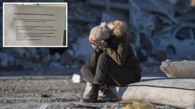 Almanya'daki hastaneden depremzedeler için skandal çağrı!