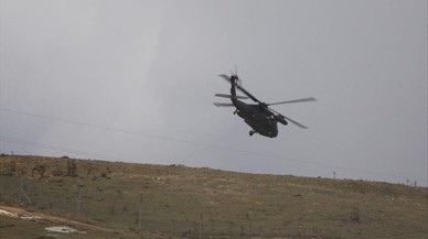 Askeri helikopter düştü