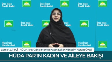 HÜDA PAR'dan çalışan kadınlarla ilgili flaş açıklama