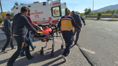 Manisa'da inanılmaz kaza. Köpek öldü,  çarptığı kişi yaralandı