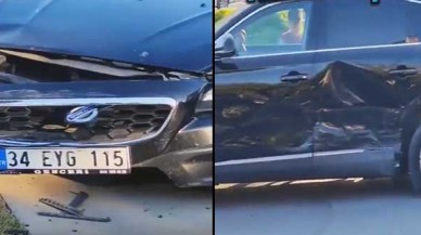 Togg'la Volvo çarpıştı görenler gözlerine inanamadı