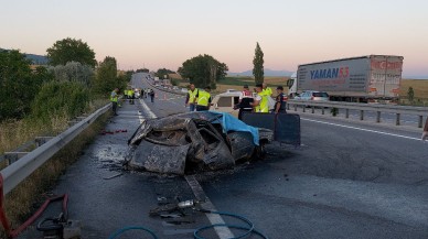 Gümüşhacıköy'de korkunç kaza: Zafer Oktay,  Elif Oktay ve Sultan Oktay yanarak öldü