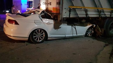 İnegöl'de TIR'a arkadan çarpan otomobilin sürücüsü Bayram Uras öldü