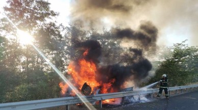Tekirdağ'da takla atan araç cayır cayır yandı: Yusuf Çelik öldü