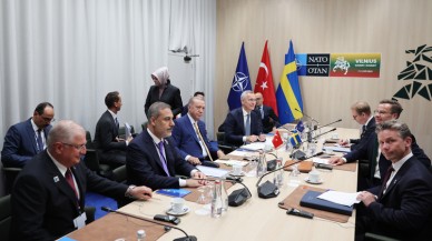 Cumhurbaşkanı Erdoğan,  Stoltenberg ve Kristersson'la bir araya geldi