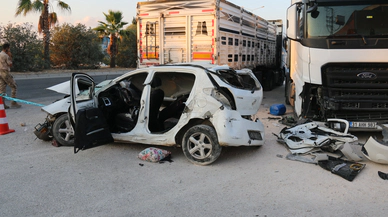 Hatay'da TIR'a çarpan otomobildeki Rukiye Türkmen ve İbrahim Türkmen öldü