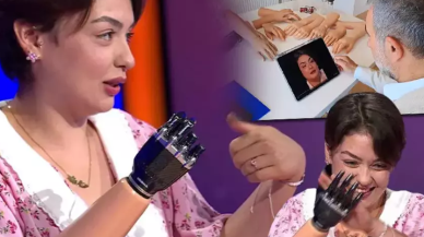 1 milyonluk soruyu bilen Rabia'ya protez  kol müjdesi : Bir baba olarak çok etkilendim