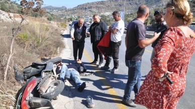 Bodrum'da otomobiliyle park halindeki motosikletliye çarptı. Gül Demir: Araba uğursuz değiştireceğim